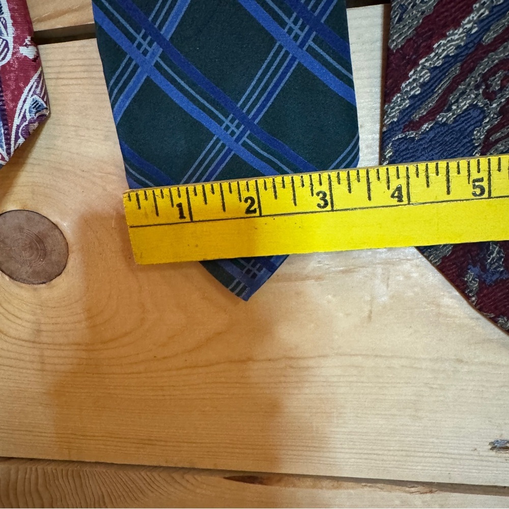 Ralph Lauren Vintage Men’s Silk Tie Lot Of 3 Chaps Polo Paisley Plaid - Picture 6 of 10